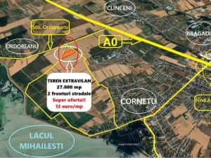 Teren Extravilan 27.373 mp – Cornetu, Str. Aeroportului | 12€/mp — miniatura 4