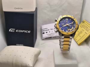 Ceas Sport Casio Edifice EFR 558D blue Black , NOU, Garantie 2ani — miniatura 1