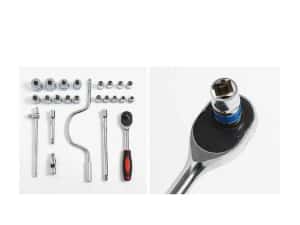 Trusa Chei Tubulare 8-32 cu Clichet Chrome Vanadium 25 piese — miniatura 2