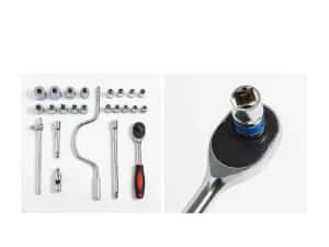 Trusa Chei Tubulare 8-32 cu Clichet Chrome Vanadium 25 piese — miniatura 5