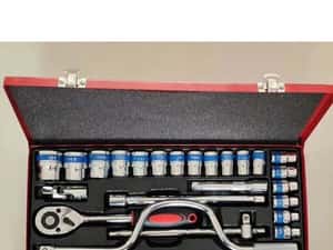 Trusa Chei Tubulare 8-32 cu Clichet Chrome Vanadium 25 piese — miniatura 7