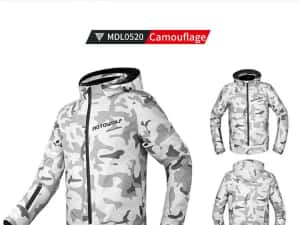 Geaca moto impermeabila protectii umeri coate spate certificate CE — miniatura 2