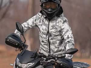 Geaca moto impermeabila protectii umeri coate spate certificate CE — miniatura 5