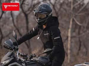 Geaca moto impermeabila protectii umeri coate spate certificate CE — miniatura 7