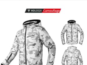 Geaca moto impermeabila protectii umeri coate spate certificate CE — miniatura 10