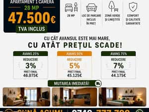 STEJARILOR RESIDENCE - Apartament 1 camera | Predare August 2026 — miniatura 3