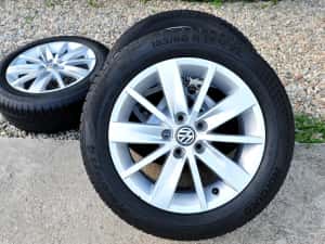 Roti/Jante 5x100 Vw Polo anvelope vara 185 60 15 — miniatura 6
