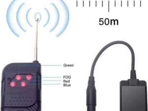 Aparat fum vertical 1500 W DF-1500A 24xLED telecomanda Control DMX — miniatura 5