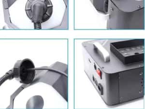 Aparat fum vertical 1500 W DF-1500A 24xLED telecomanda Control DMX — miniatura 9