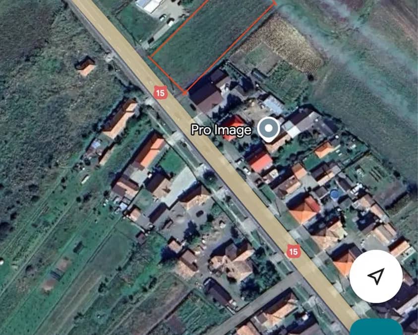 Teren intravilan Ernei 2.481 mp, DN15, deschidere 30 m + drum acces — fotografie 1 din 10