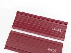 Sipca metalica vopsita mat maro ciocolatiu, caramiziu si gri de 0,45mm — miniatura 4