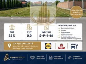 Teren Mehala-Ronaț | 1.000 mp | PUZ | Duplex / Apartamente