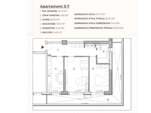 Apartament 2 camere, 82.92 mp, ansamblu 0% Comision Achizitie — miniatura 3
