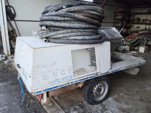 Masina pompa de tencuit lancy mixjet motor lombardini pe motorina — miniatura 7