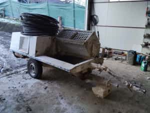 Masina pompa de tencuit lancy mixjet motor lombardini pe motorina — miniatura 9