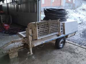 Masina pompa de tencuit lancy mixjet motor lombardini pe motorina — miniatura 10