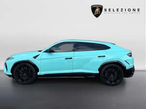 Lamborghini Urus - 14.000 km, Hibrid, Albastru — miniatura 3