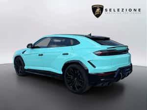 Lamborghini Urus - 14.000 km, Hibrid, Albastru — miniatura 4