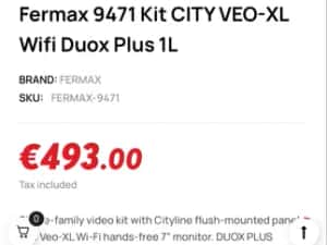 Sistem Acces Video Interfon WIFI - Fermax  VEO XL DUOX PLUS – NOU, SIGILAT! — miniatura 10