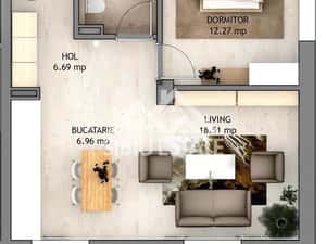 Apartament de vanzare cu 2 camere, etaj 3 bloc cu lift