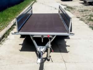 Remorca 750kg, QRDS 240x125 si 260x135, 2 axe , NOUA, OFERTA — miniatura 4
