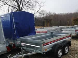 Remorca 750kg, QRDS 240x125 si 260x135, 2 axe , NOUA, OFERTA — miniatura 6