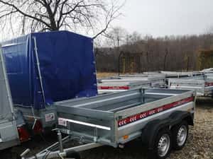 Remorca 750kg, QRDS 240x125 si 260x135, 2 axe , NOUA, OFERTA — miniatura 10