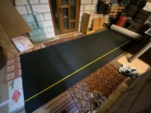 MATERIAL plafon auto , fete de usi AUTO,tapiterie stofa GRI/NEGRU/CREM — miniatura 9