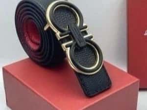 Curele unisex piele naturala 100%,Italia,cutie, saculet, etichetă — miniatura 2