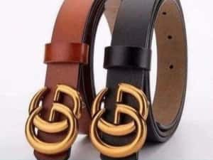 Curele unisex piele naturala 100%,Italia,cutie, saculet, etichetă — miniatura 6