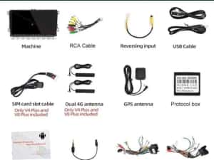 4GB Navigatie Carplay Android Auto VW VOLKSWAGEN SKODA SEAT VAG RNS — miniatura 3