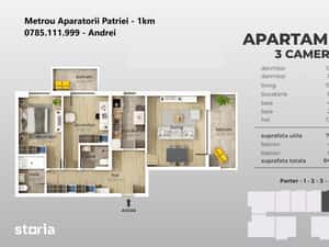 Garsoniera bloc 2027 - Metrou Aparatorii Patriei — miniatura 5