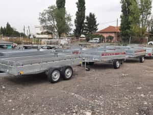 Remorca auto 750 kg dublu ax Repo, platforma ATV, apicola — miniatura 2