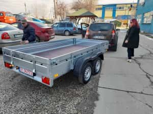 Remorca auto 750 kg dublu ax Repo, platforma ATV, apicola — miniatura 4