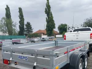 Remorca auto 750 kg dublu ax Repo, platforma ATV, apicola — miniatura 7