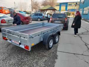 Remorca auto 750 kg dublu ax Repo, platforma ATV, apicola — miniatura 10