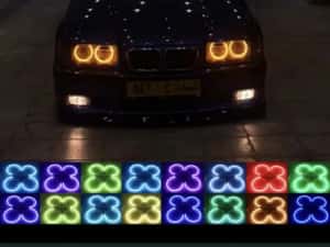 Angel Eyes multicolor RGB-COTTON -16 culori pt BMW e46,e36,e39,e38,e87 — miniatura 5