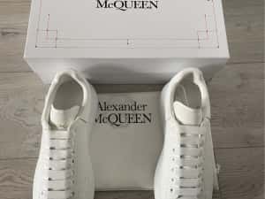 Adidasi Alexander Mcqueen albi full piele — miniatura 3