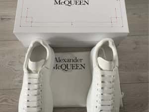 Adidasi Alexander Mcqueen albi full piele — miniatura 7