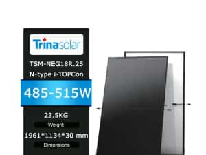 Trina Full Black 495w si 500w N-Type panou fotovoltaic TSM-NEG18R.25 — miniatura 2