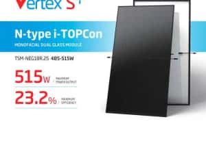 Trina Full Black 495w si 500w N-Type panou fotovoltaic TSM-NEG18R.25 — miniatura 3