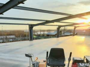 Turnari beton finisat cu Elicopter si Cuart, Pardoseli Industriale — miniatura 1