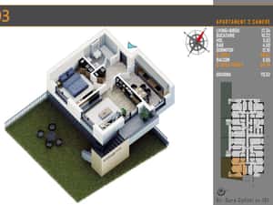 2 Camere/ Gradina 70mp/ Parcare Subterana — miniatura 6