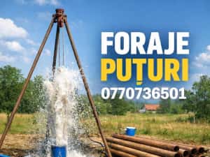 Foraje puțuri denisipari prelungiri