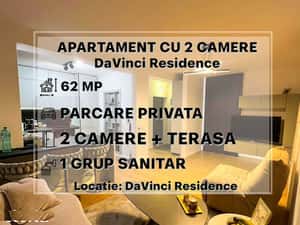 Ap. 2cam, nou in DaVinci, parcare, balcon, bloc nou, 62 mp, et.1 — miniatura 3