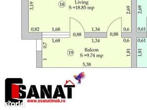Ap. 2cam, nou in DaVinci, parcare, balcon, bloc nou, 62 mp, et.1 — miniatura 4