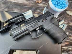 Pistol cu Recul ~ 20 JOULI!! (ORIGINAL) ~ Putere Maxima + BILE CAUCIUC — miniatura 10