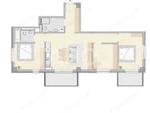 De vanzare apartament 4 camere cu parcare zona Garii Cluj Napoca — miniatura 8