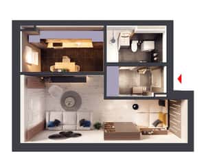 HILS Titanium Garsoniera tip 1D — miniatura 1