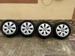 Jante Audi din aliaj 18 inch +Anvelope de vara Michelin — miniatura 1